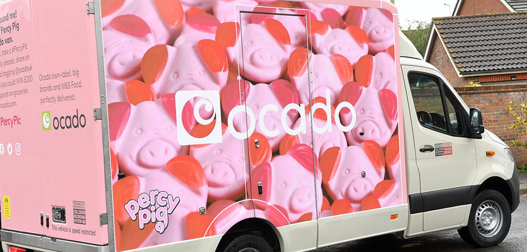 Percy Pig Livery Announces M&S Ocado Partnership