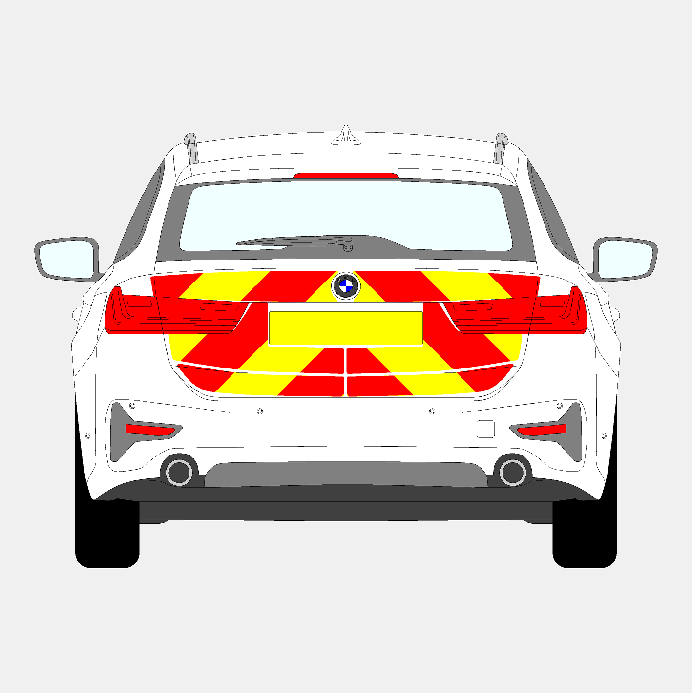 BMW 330 Estate 2019+ Chevrons