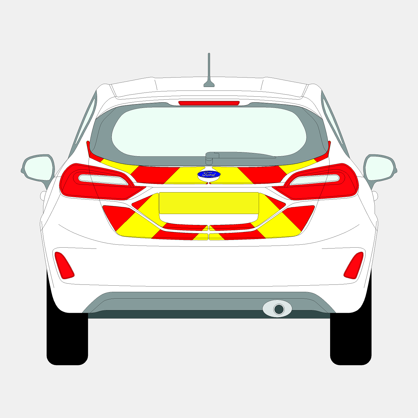 Ford Fiesta 2018 - 2023 Chevrons