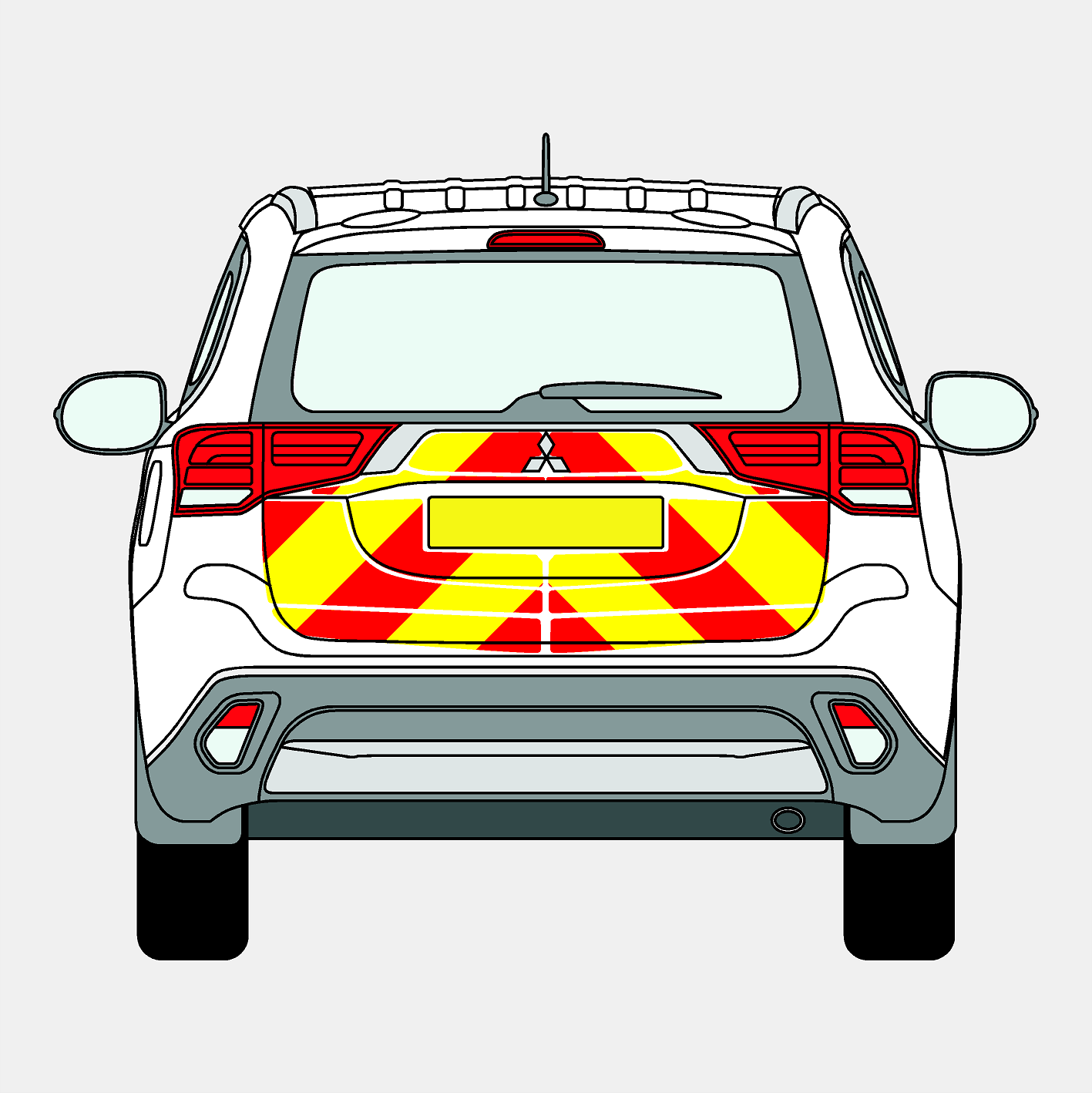 Mitsubishi Outlander 2012 - 2023 Chevrons