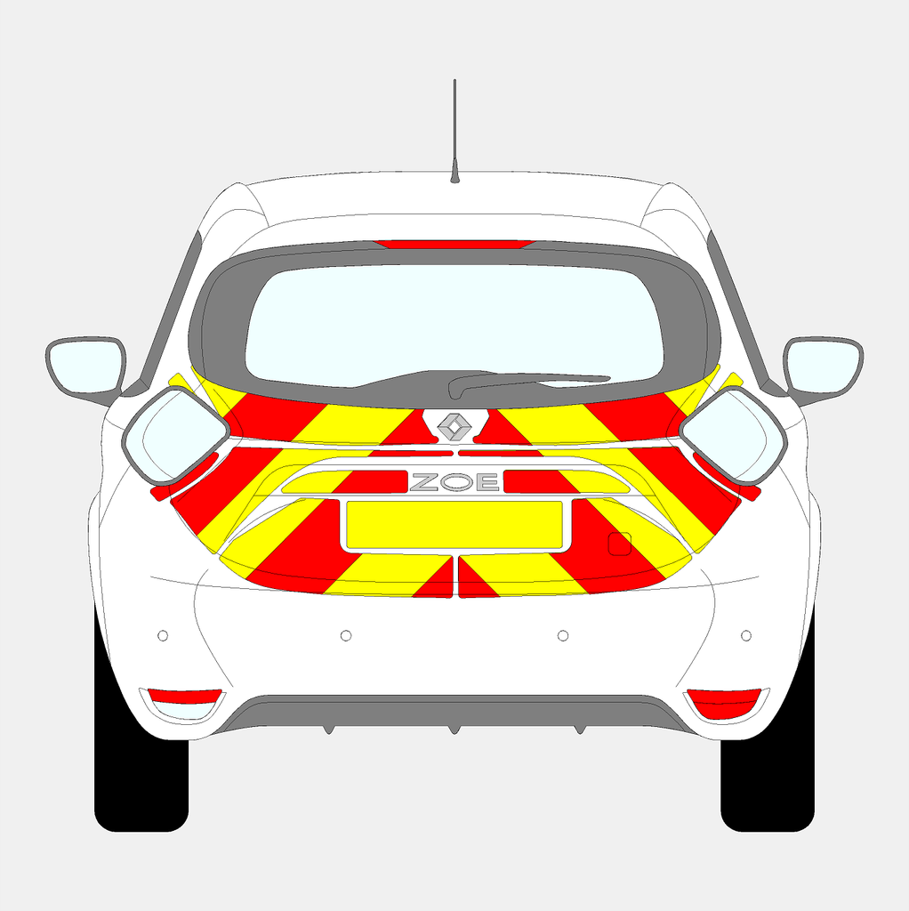 Renault Zoe 2018 - 2023 Chevrons