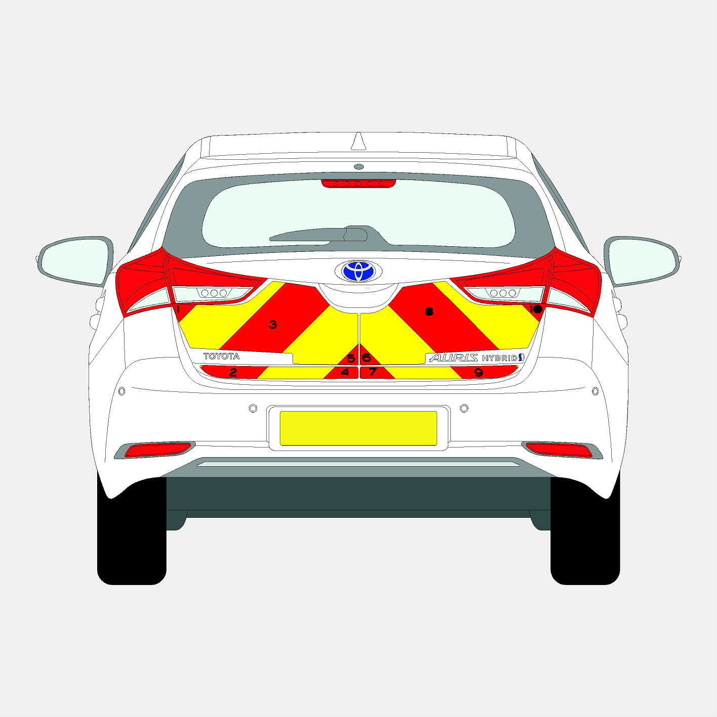 Toyota Auris 2016-2020 Chevrons